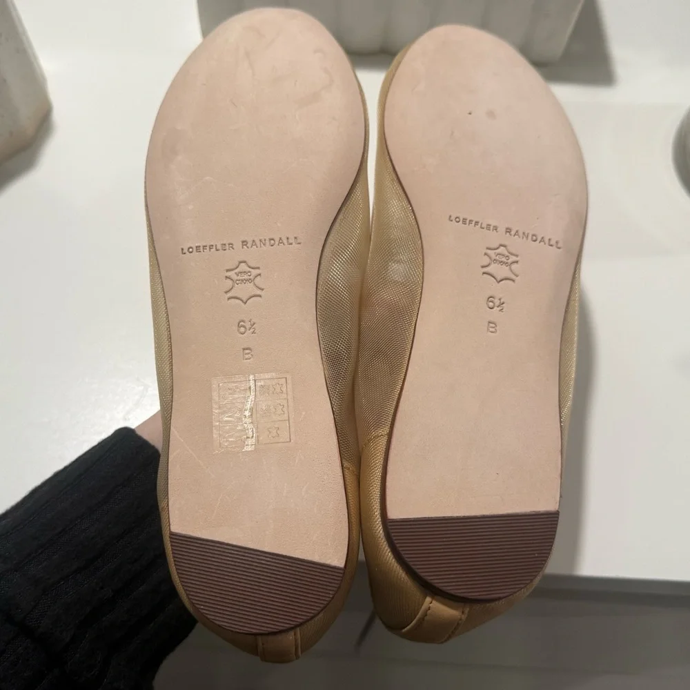 Loeffler Randall Nude Flats with Bow Detail 6.5 - Picture 7 of 7